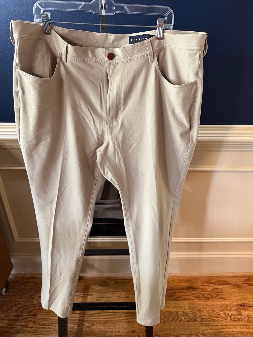 Dunning Men's Tan Stretch Golf Chinos